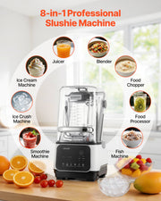 Blender, 2L Professional Countertop Blenders with Shield, 2200W 26000RPM Kitchen Food Processor Combo, V952-DJYZSBJBJ2L197T2E001V3