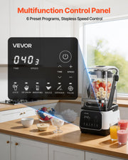 Blender, 2L Professional Countertop Blenders with Shield, 2200W 26000RPM Kitchen Food Processor Combo, V952-DJYZSBJBJ2L197T2E001V3