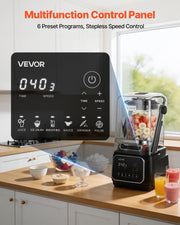 Blender, 2L Professional Countertop Blenders with Shield, 2200W 26000RPM Kitchen Food Processor Combo, V952-DJYZSBJBJ2L1AURSF001V3