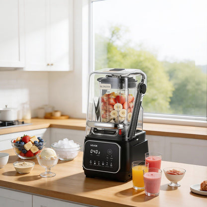 Blender, 2L Professional Countertop Blenders with Shield, 2200W 26000RPM Kitchen Food Processor Combo, V952-DJYZSBJBJ2L1AURSF001V3