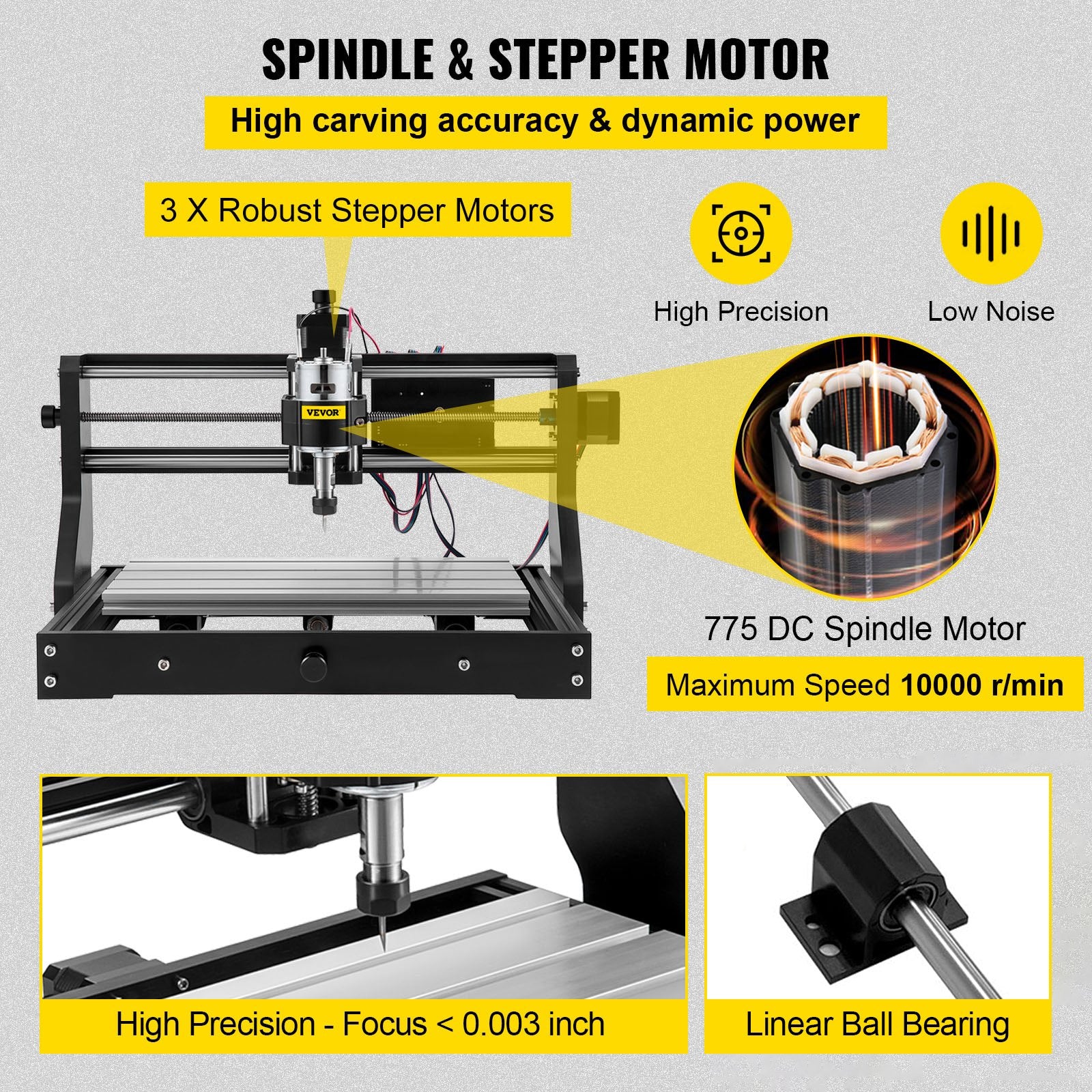 CNC 3018 Pro CNC 3018 300x180x45 mm CNC Machine GRBL Control Mini Engraver with Offline Controller 3 Axis V952-DKJ3018PROJCK0001V3
