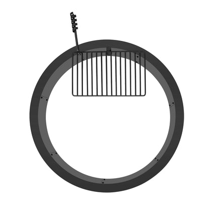 Fire Pit Ring, Fire Pit Insert with Barbecue Fire Ring, 35-In Outer/31-In Inner Diameter, 8.5in Height, V952-DKJHH31INCH165WYPV0