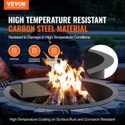 Fire Pit Ring, Fire Pit Insert with Barbecue Fire Ring, 40-In Outer/36-In Inner Diameter, 8.5in Height, V952-DKJHH36INCH1VUWF9V0