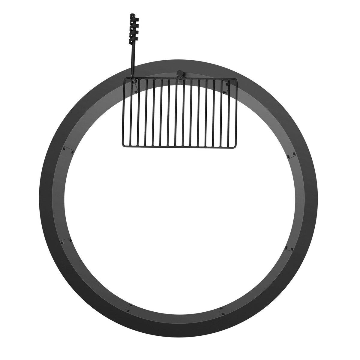Fire Pit Ring, Fire Pit Insert with Barbecue Fire Ring, 40-In Outer/36-In Inner Diameter, 8.5in Height, V952-DKJHH36INCH1VUWF9V0