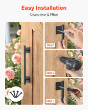 Barn Door Handle, 320 mm Rustic Fence Gate Handle, Rust-Resistant Coating, Heavy Duty Carbon Steel Outdoor V952-DKXZLMBS12INATWV1001V0