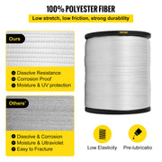 6000Lbs Polyester Pull Tape, 528\' x 1"" Flat Tape for Wire & Cable Conduit Work Variable Functions, Flat V952-DL25.4MMX161MGDO3V0