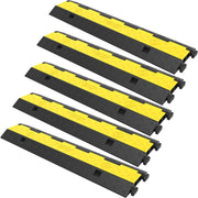 Cable Protector Ramp, 5 Packs 2 Channels Speed Bump Hump, Rubber Modular Speed Bump Rated 11000 LBS Load V952-DLBHQXSLX5PCSZUIBV0