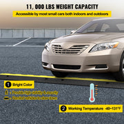 Cable Protector Ramp, 5 Packs 2 Channels Speed Bump Hump, Rubber Modular Speed Bump Rated 11000 LBS Load V952-DLBHQXSLX5PCSZUIBV0