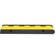 Cable Protector Ramp, 5 Packs 2 Channels Speed Bump Hump, Rubber Modular Speed Bump Rated 11000 LBS Load V952-DLBHQXSLX5PCSZUIBV0