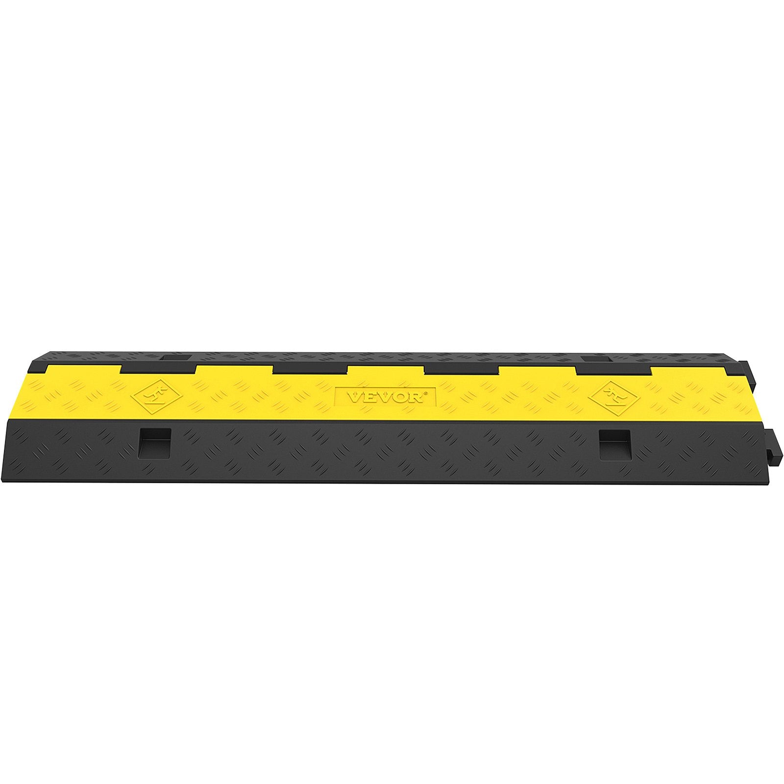 Cable Protector Ramp, 5 Packs 2 Channels Speed Bump Hump, Rubber Modular Speed Bump Rated 11000 LBS Load V952-DLBHQXSLX5PCSZUIBV0