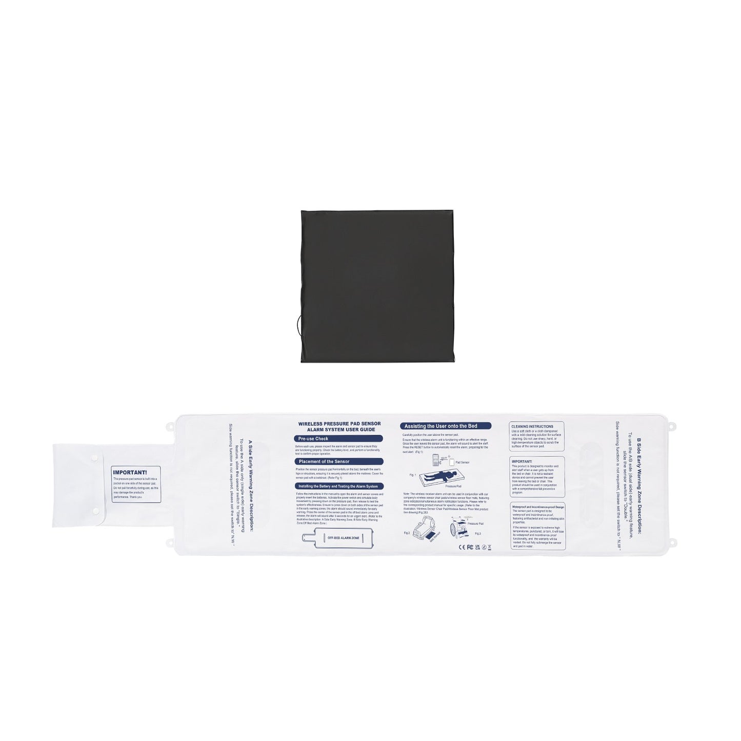 Early Alert Bed Alarm System Wireless Bed and Chair Sensor Pad with Pager V952-DLFSDYLGYCDYJ71CVV9