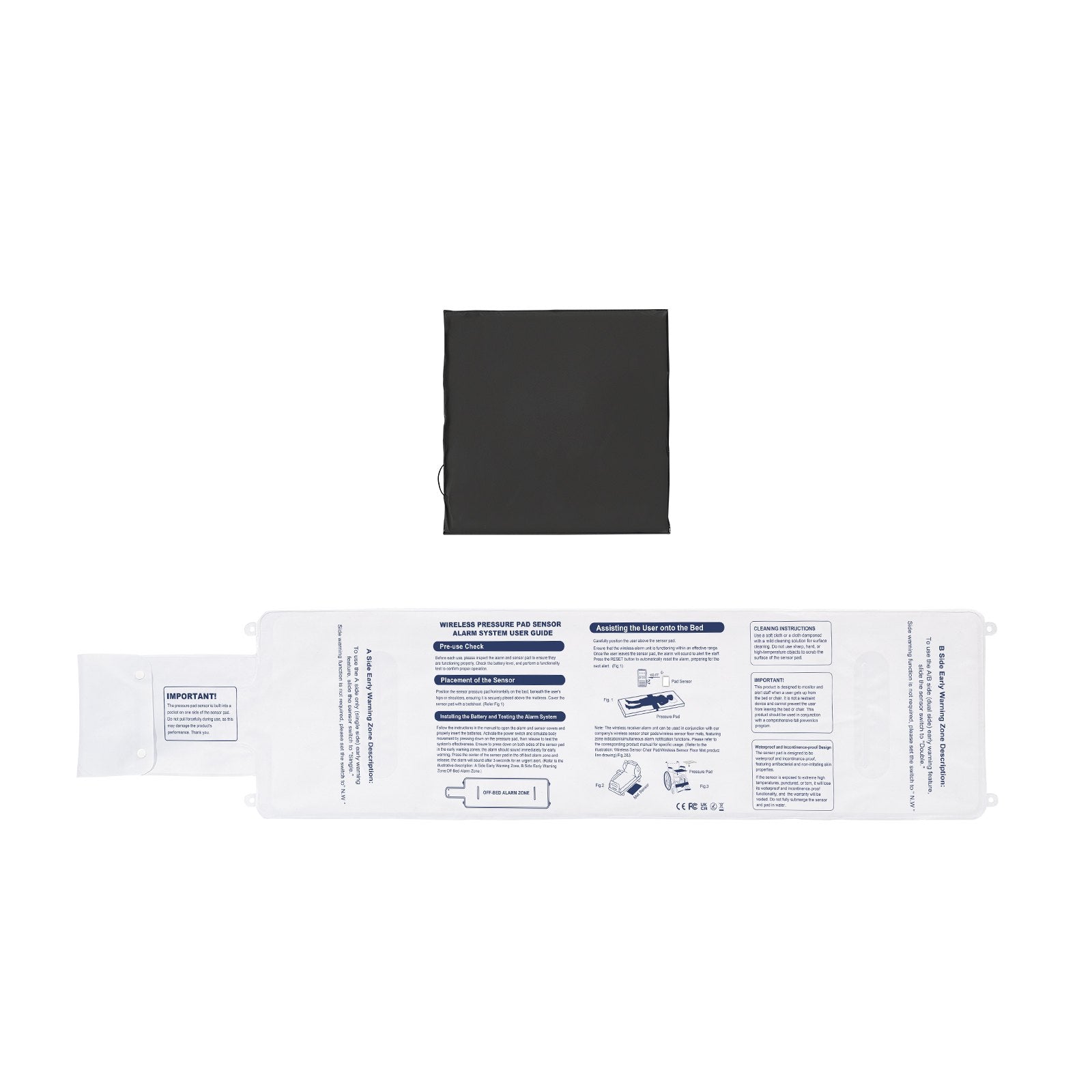 Early Alert Bed Alarm System Wireless Bed and Chair Sensor Pad with Pager V952-DLFSDYLGYCDYJ71CVV9
