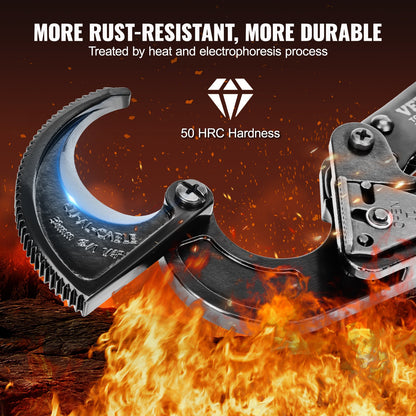 Ratcheting Cable Cutter, 250mm Ratchet Wire and Cable Cutter, Cut up to 240 mm2, with Comfortable Grip V952-DLJD10YCZD24ULIE9V0