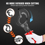 Ratcheting Cable Cutter, 280mm Ratchet Wire and Cable Cutter, Cut up to 400 mm2, with Comfortable Grip V952-DLJD11YCZD40TDVTZV0