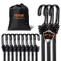 12 Pcs Bungee Cords with Hooks 32 In Heavy Duty Bungee Straps 8 mm Black V952-DLKZDYXDGDGGKC54EV0
