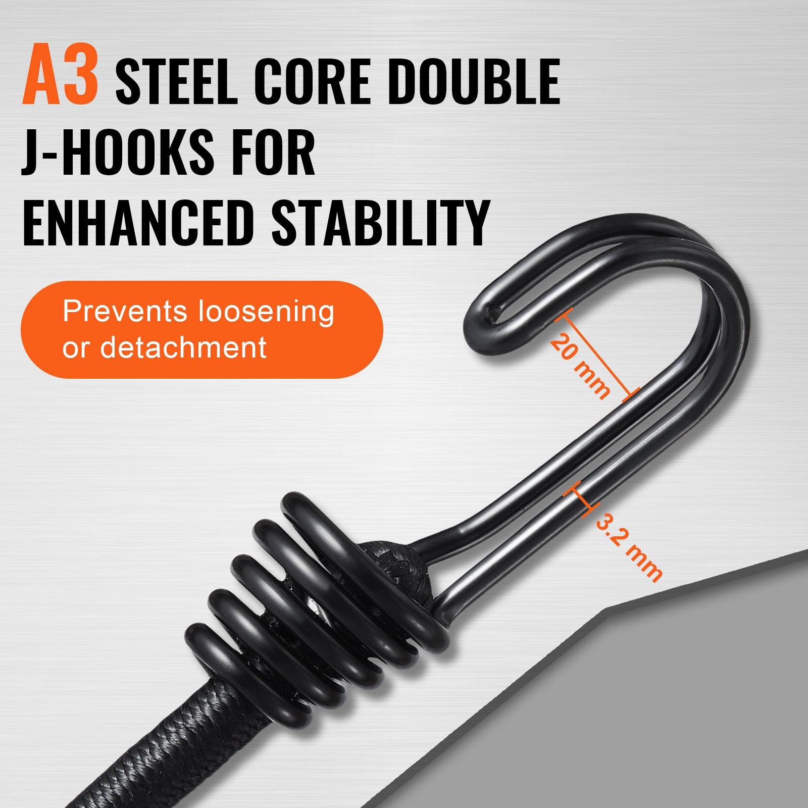 12 Pcs Bungee Cords with Hooks 32 In Heavy Duty Bungee Straps 8 mm Black V952-DLKZDYXDGDGGKC54EV0