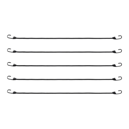 12 Pcs Bungee Cords with Hooks 32 In Heavy Duty Bungee Straps 8 mm Black V952-DLKZDYXDGDGGKC54EV0