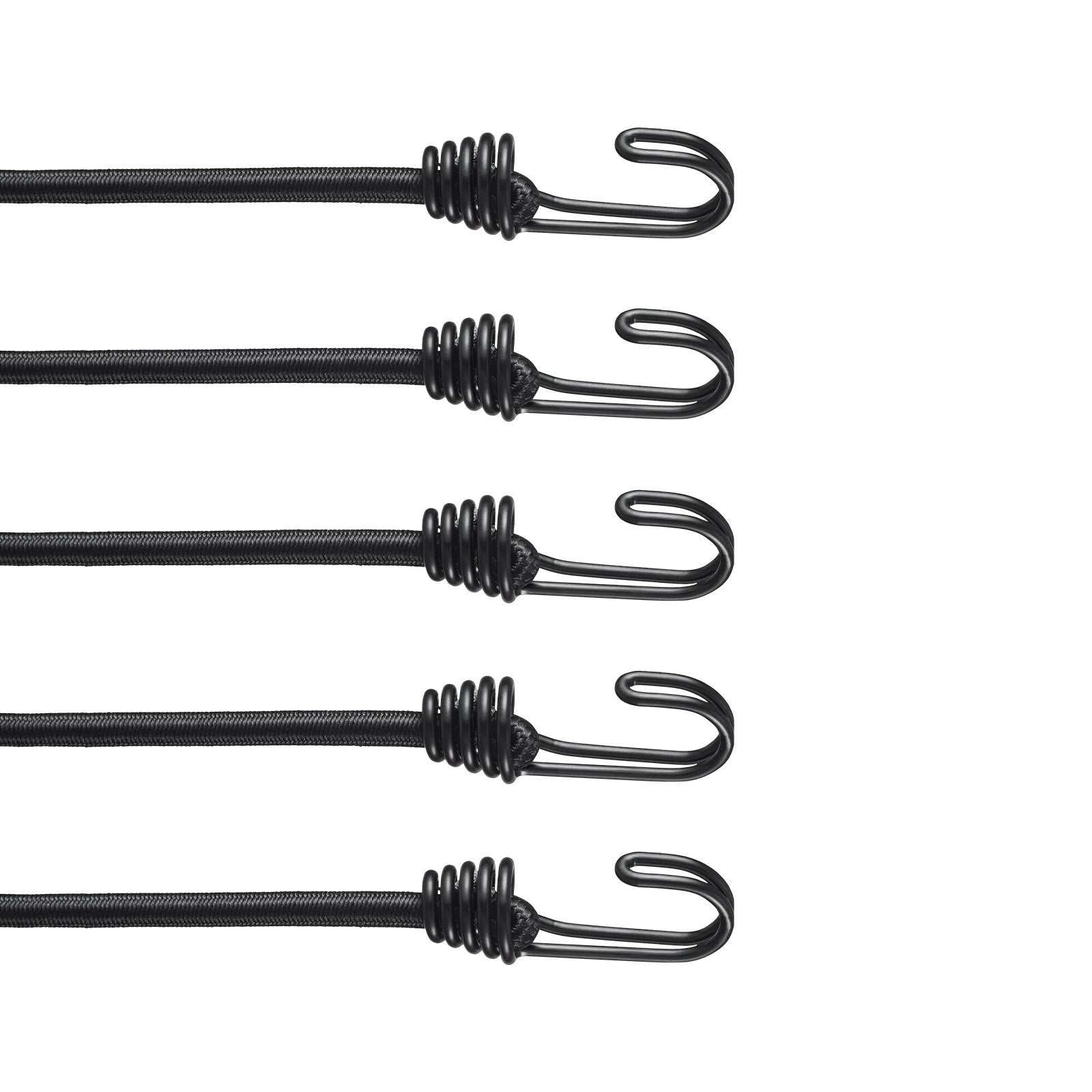 12 Pcs Bungee Cords with Hooks 32 In Heavy Duty Bungee Straps 8 mm Black V952-DLKZDYXDGDGGKC54EV0