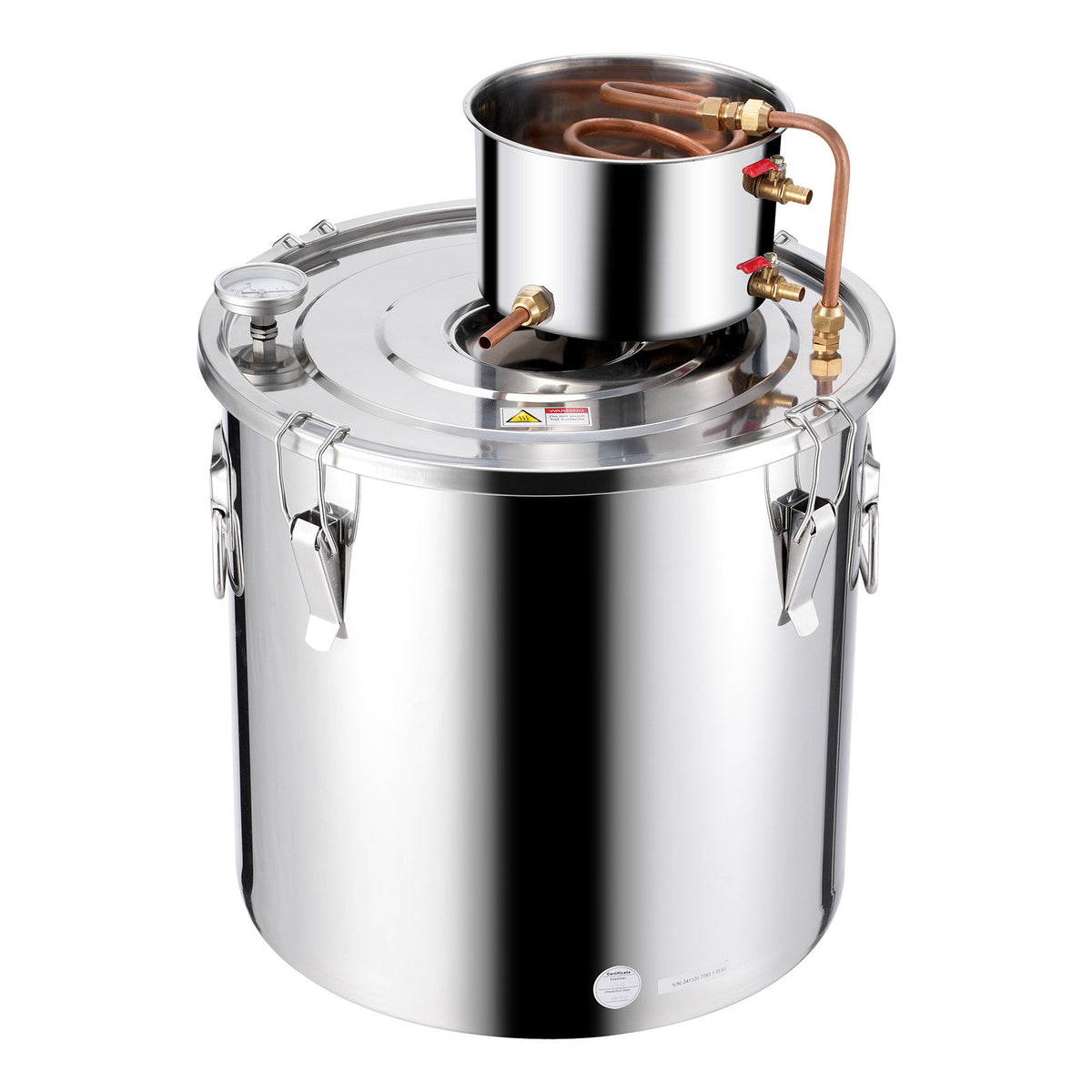 Moonshine Still 13 Gal Water Alcohol Distiller Brewing Kit Stainless Steel V952-DLNTZLQYS1327T38UV3