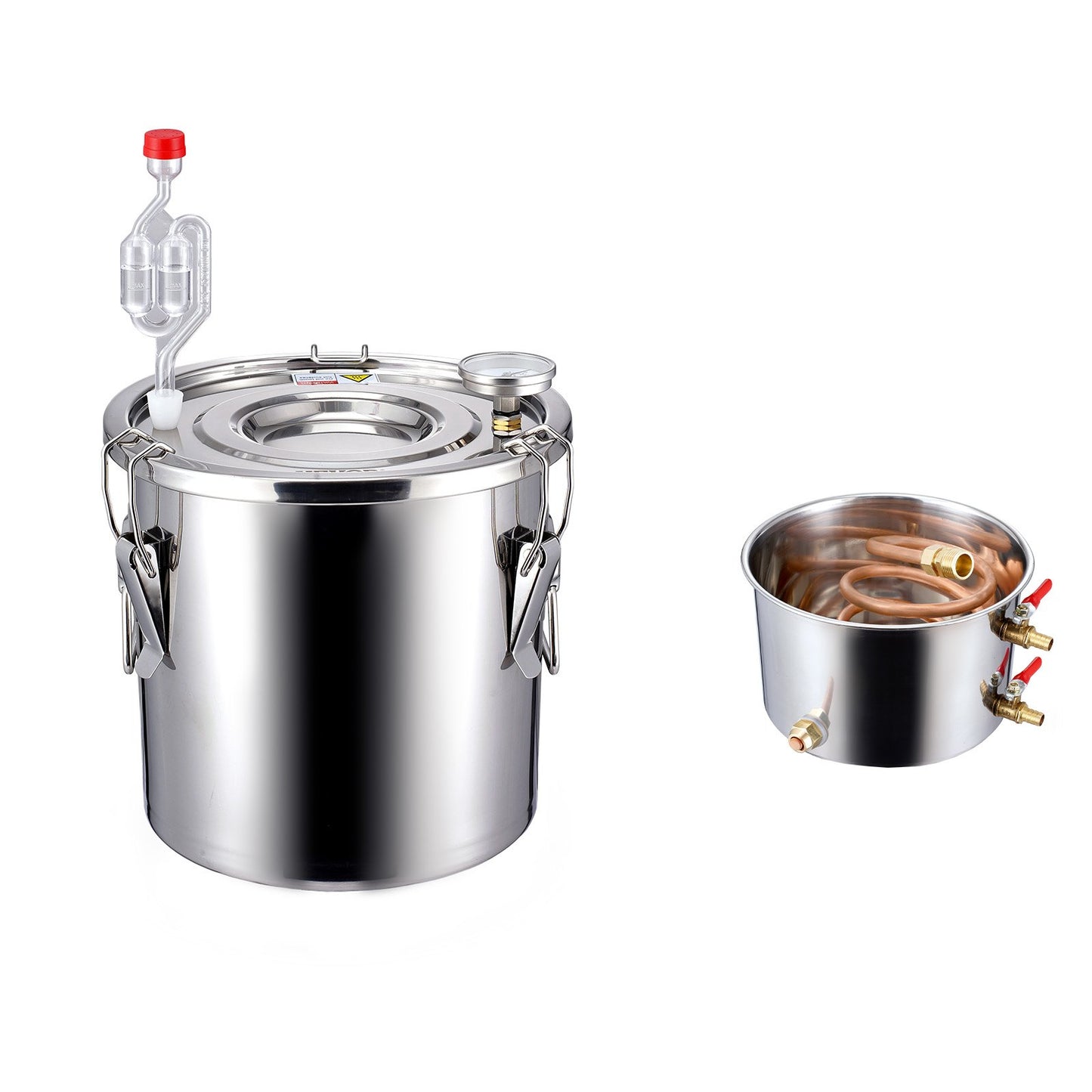 Moonshine Still 3 Gal Water Alcohol Distiller Brewing Kit Stainless Steel V952-DLNTZLQYS3JLJYT44V0