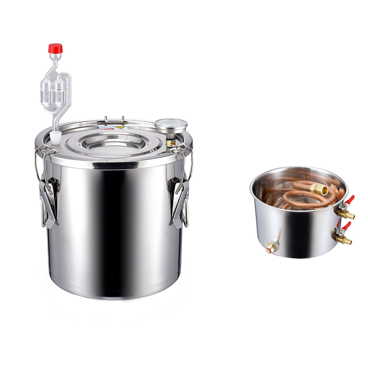 Moonshine Still 3 Gal Water Alcohol Distiller Brewing Kit Stainless Steel V952-DLNTZLQYS3JLJYT44V0