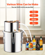 Moonshine Still 3 Gal Water Alcohol Distiller Brewing Kit Stainless Steel V952-DLNTZLQYS3JLYMUT6V3