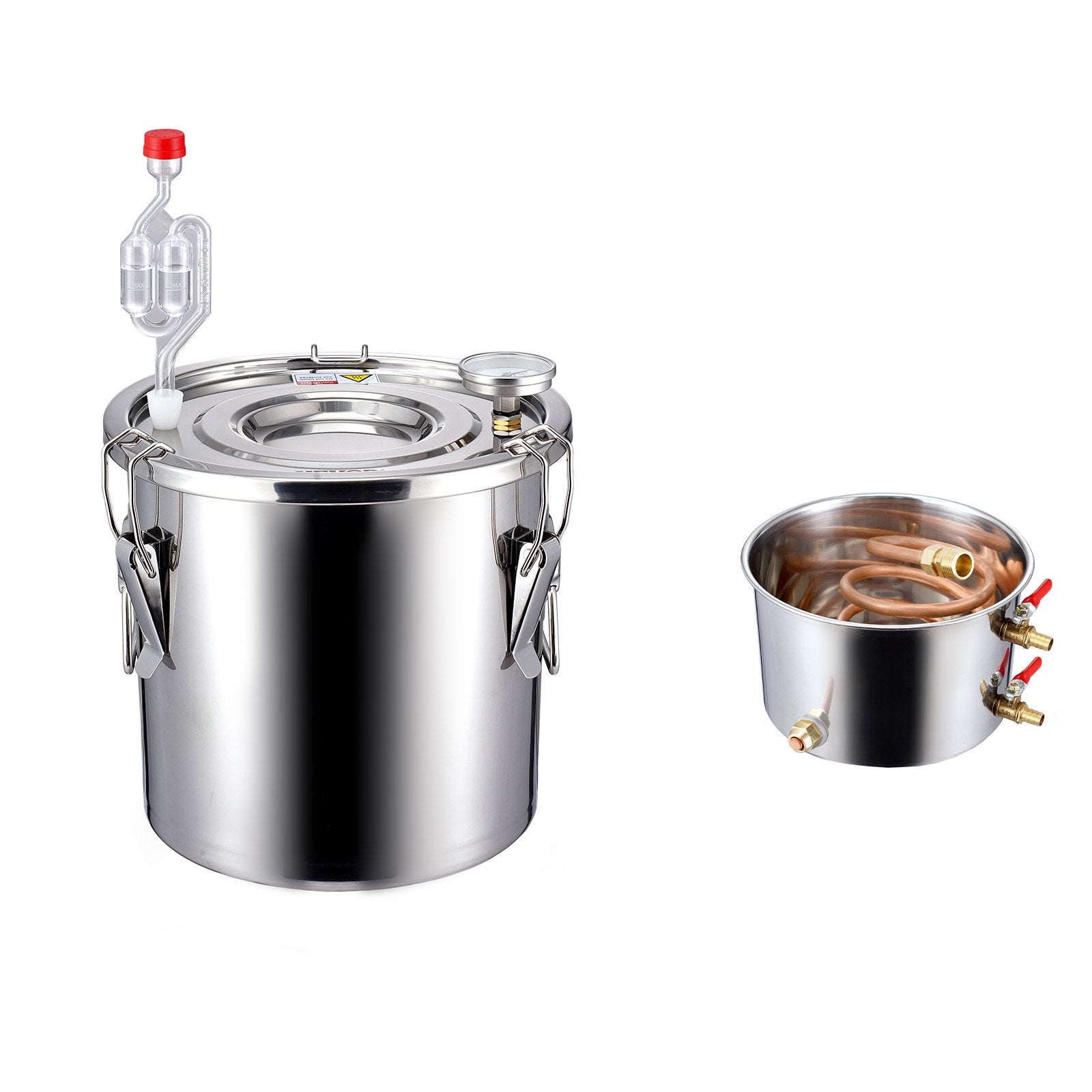 Moonshine Still 3 Gal Water Alcohol Distiller Brewing Kit Stainless Steel V952-DLNTZLQYS3JLYMUT6V3