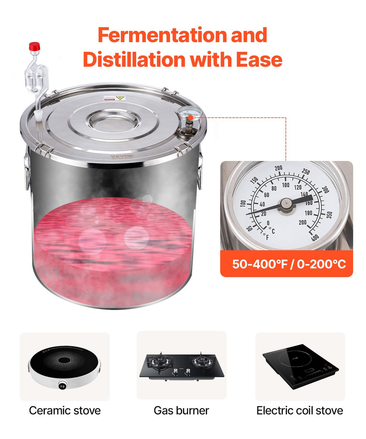 Moonshine Still 5 Gal Water Alcohol Distiller Brewing Kit Stainless Steel V952-DLNTZLQYS5JLEEWT9V0
