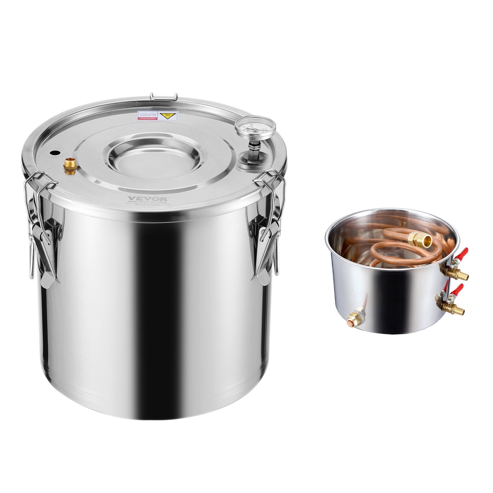 Moonshine Still 5 Gal Water Alcohol Distiller Brewing Kit Stainless Steel V952-DLNTZLQYS5JLJKUQUV3