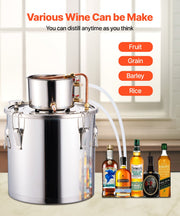 Moonshine Still 8 Gal Water Alcohol Distiller Brewing Kit Stainless Steel V952-DLNTZLQYS8JL8FA16V0