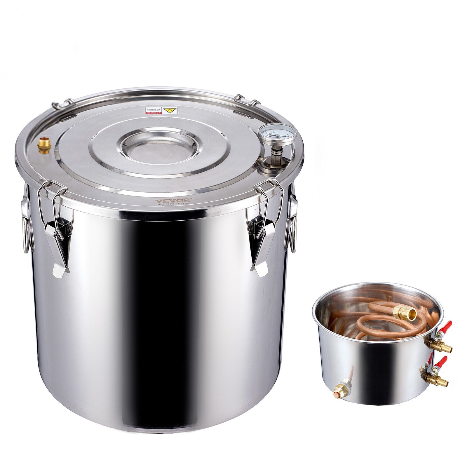 Moonshine Still 8 Gal Water Alcohol Distiller Brewing Kit Stainless Steel V952-DLNTZLQYS8JLWJXVZV3