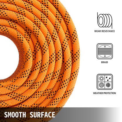 1.43cm Double Braid Polyester Rope 6096cm Nylon Pulling Rope 498.95kg High Force Polyester Load Sailing V952-DLSBZ16MMX61M0001V0