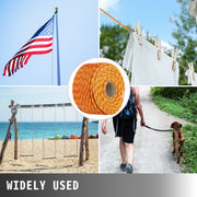 1.43cm Double Braid Polyester Rope 6096cm Nylon Pulling Rope 498.95kg High Force Polyester Load Sailing V952-DLSBZ16MMX61M0001V0