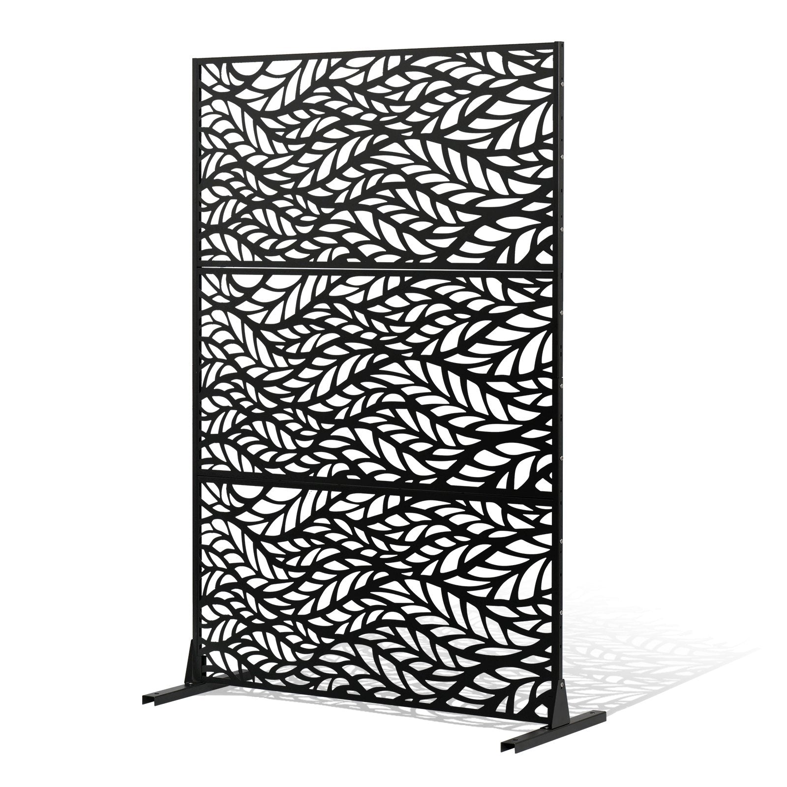 Metal Privacy Screen, 47" W x 72" H, Outdoor Privacy Screens & Panels, Freestanding Outdoor Divider with V952-DLSHWYSPMJS7J715TV0