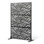 Metal Privacy Screen, 47" W x 72" H, Outdoor Privacy Screens & Panels, Freestanding Outdoor Divider with V952-DLSHWYSPMJS7J715TV0