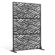 Metal Privacy Screen, 47" W x 72" H, Outdoor Privacy Screens & Panels, Freestanding Outdoor Divider with V952-DLSHWYSPMJS7J715TV0