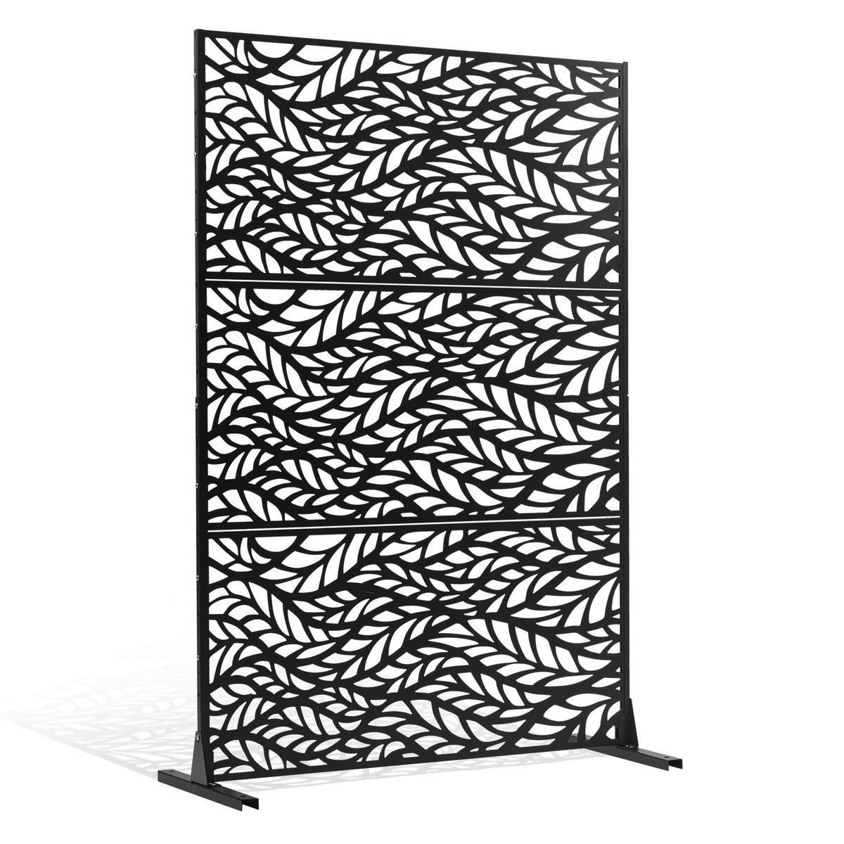 Metal Privacy Screen, 47" W x 72" H, Outdoor Privacy Screens & Panels, Freestanding Outdoor Divider with V952-DLSHWYSPMJS7J715TV0