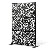 Metal Privacy Screen, 47" W x 72" H, Outdoor Privacy Screens & Panels, Freestanding Outdoor Divider with V952-DLSHWYSPMJS7J715TV0