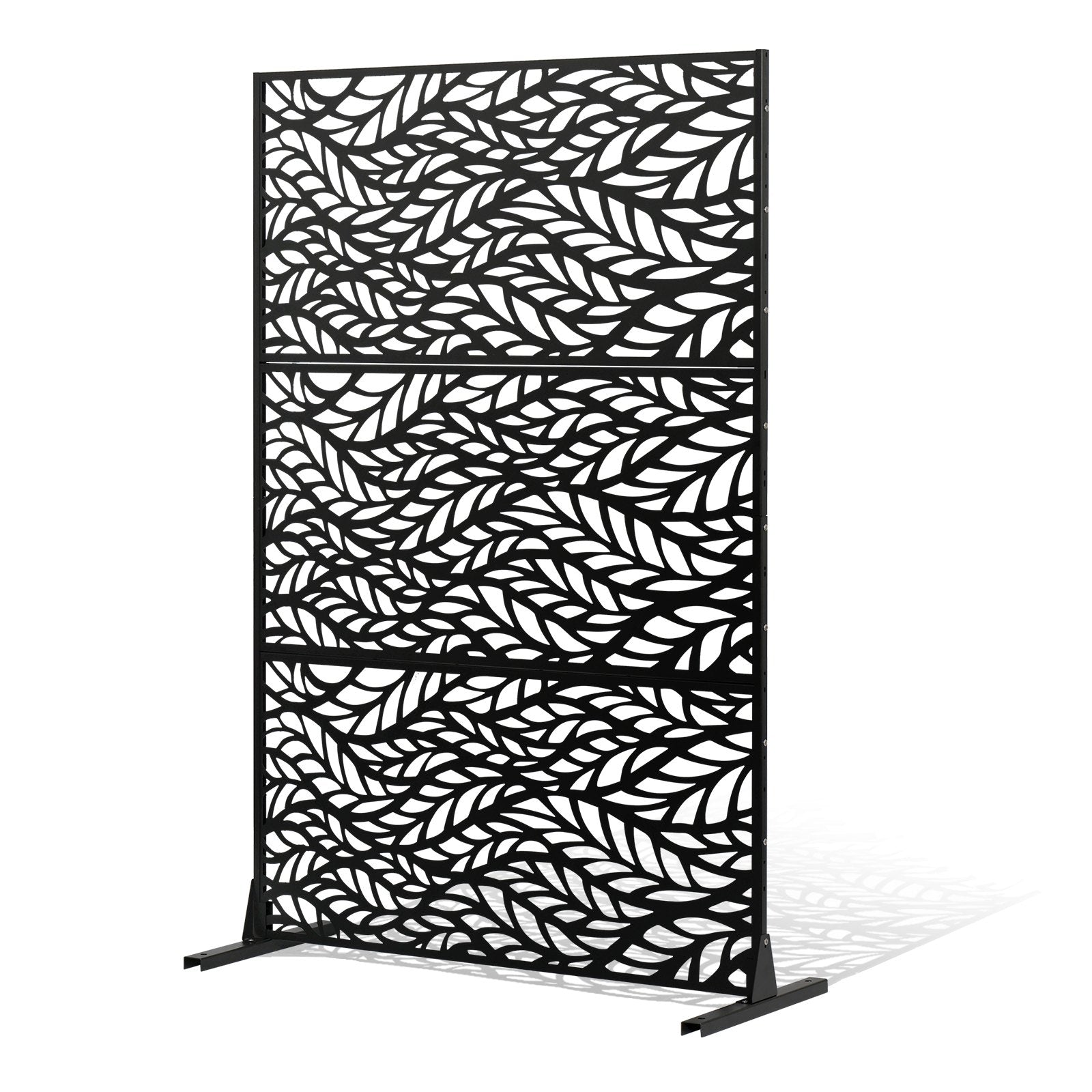 Metal Privacy Screen, 47" W x 72" H, Outdoor Privacy Screens & Panels, Freestanding Outdoor Divider with V952-DLSHWYSPMJS7J715TV0