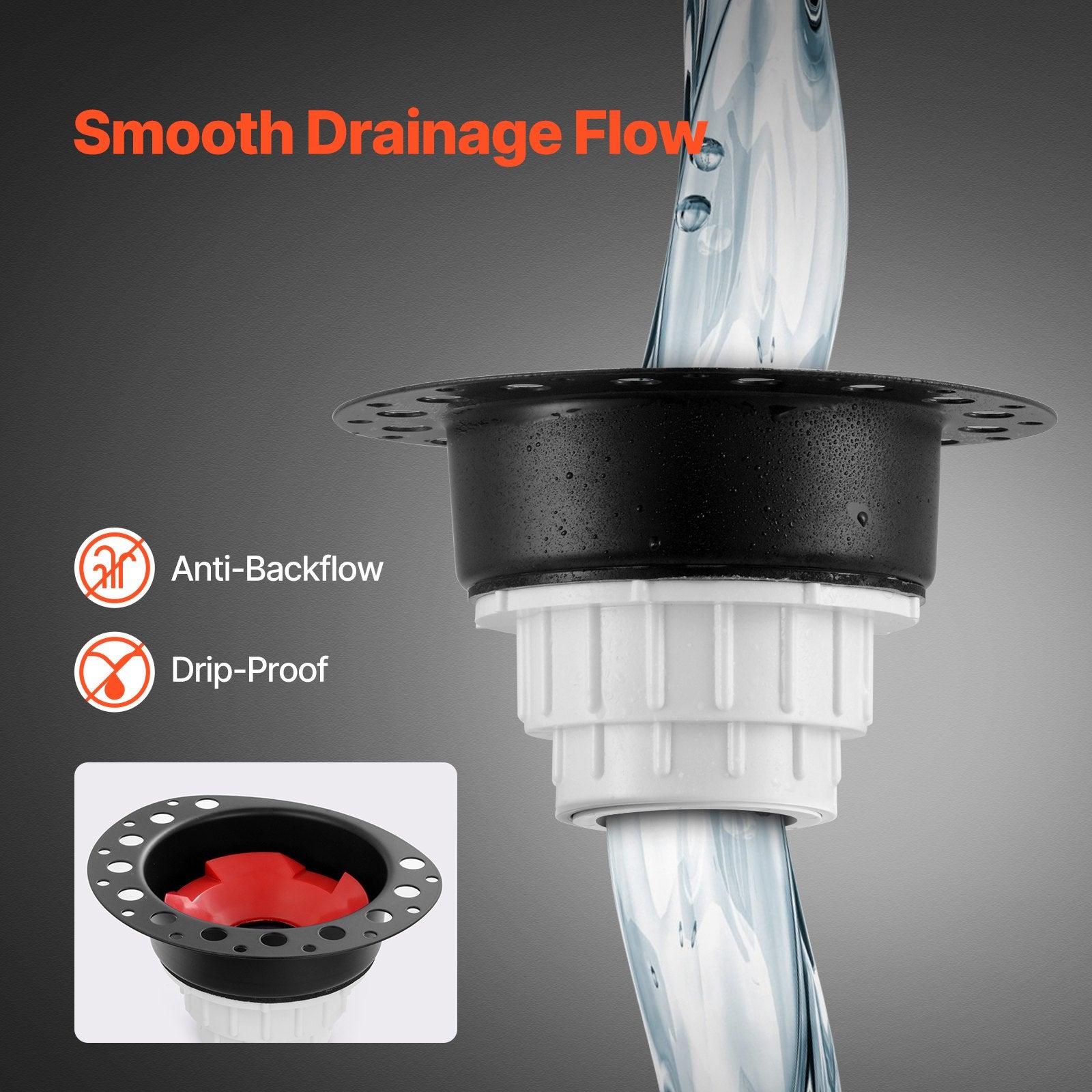 PVC Freestanding Tub Drain Kit, 2 Brass Tail Pipes, Bathtub Drain Rough-in Kit, with PVC Adapter of V952-DLSYGPSGPVCTF565AV0
