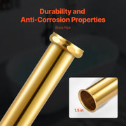 PVC Freestanding Tub Drain Kit, 2 Brass Tail Pipes, Bathtub Drain Rough-in Kit, with PVC Adapter of V952-DLSYGPSGPVCTF565AV0