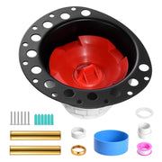 PVC Freestanding Tub Drain Kit, 2 Brass Tail Pipes, Bathtub Drain Rough-in Kit, with PVC Adapter of V952-DLSYGPSGPVCTF565AV0