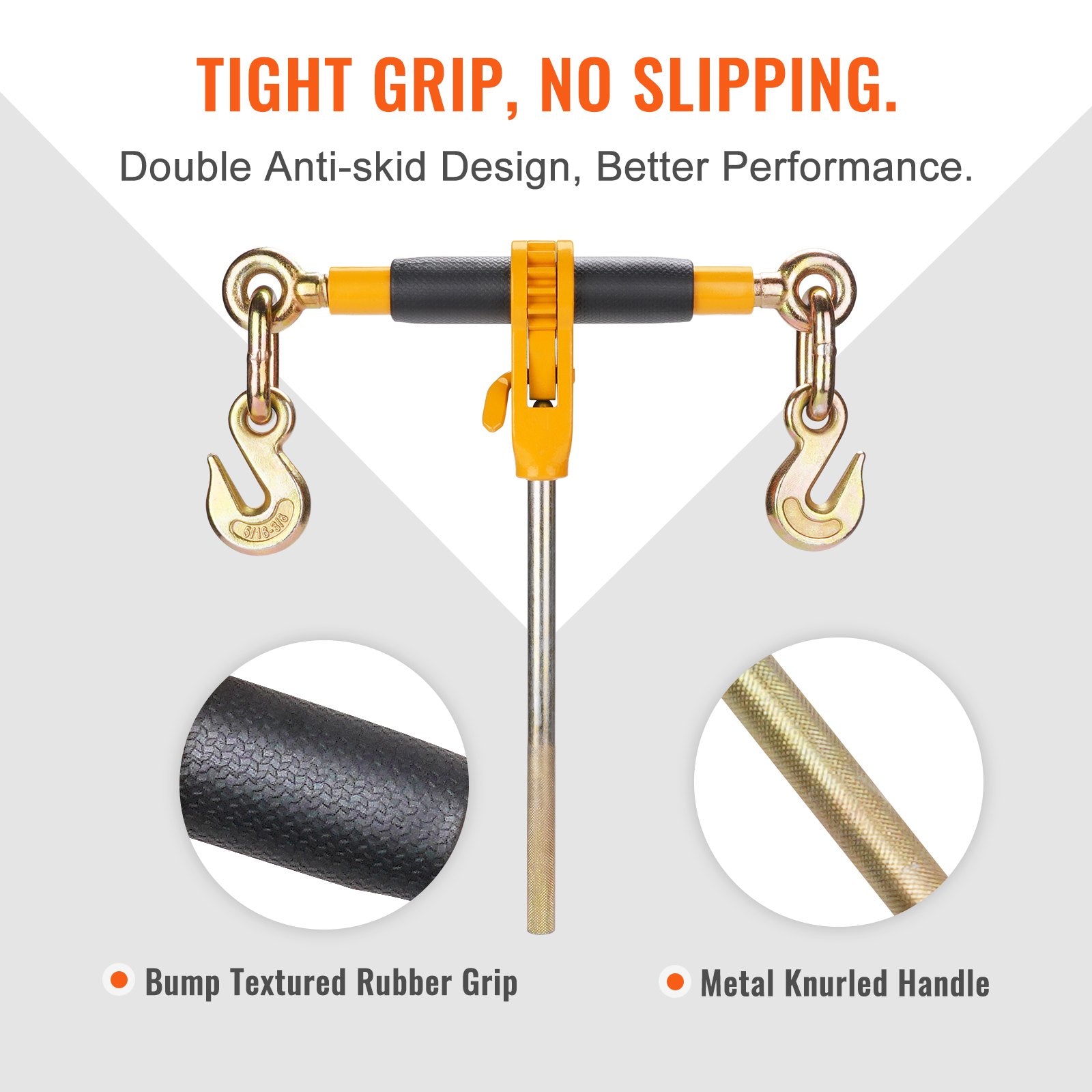 Ratchet Chain Binder 3/8"-1/2" Load Binders 12000 lbs w/ G80 Chains 4 Pcs V952-DLTJLLJQBBTYCEEB7V0