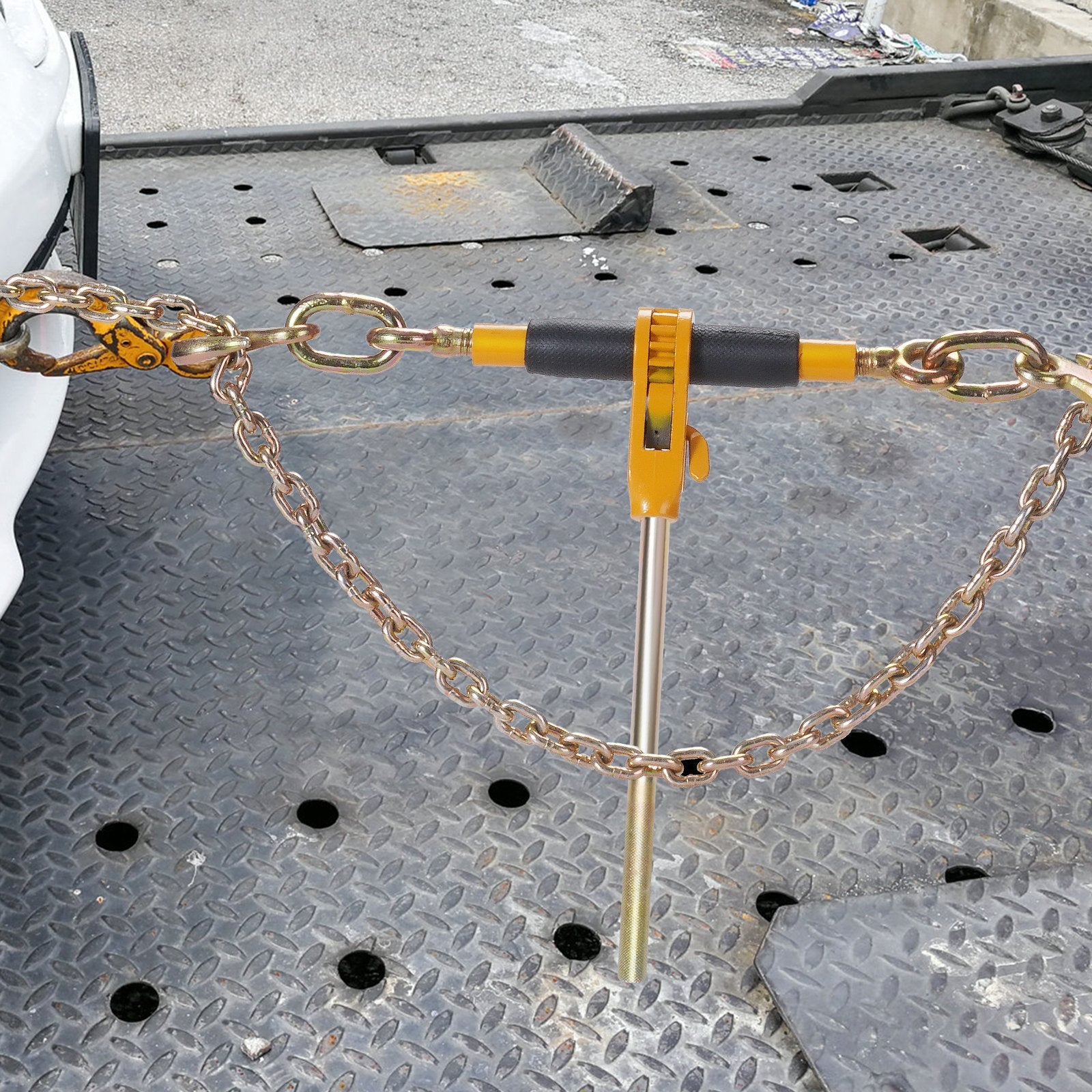 Ratchet Chain Binder 3/8"-1/2" Load Binders 12000 lbs w/ G80 Chains 4 Pcs V952-DLTJLLJQBBTYCEEB7V0