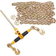 Ratchet Chain Binder 3/8"-1/2" Load Binders 12000 lbs w/ G80 Chains 4 Pcs V952-DLTJLLJQBBTYCEEB7V0