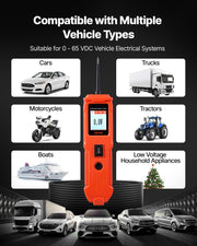 Automotive Circuit Tester, 8 - 35 DCV Power Circuit Probe Tester with TFT Color Display and Lighting, V952-DLXQCDLCSYKCO4QL7001V9
