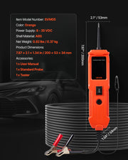 Automotive Circuit Tester, 8 - 35 DCV Power Circuit Probe Tester with TFT Color Display and Lighting, V952-DLXQCDLCSYKCO4QL7001V9
