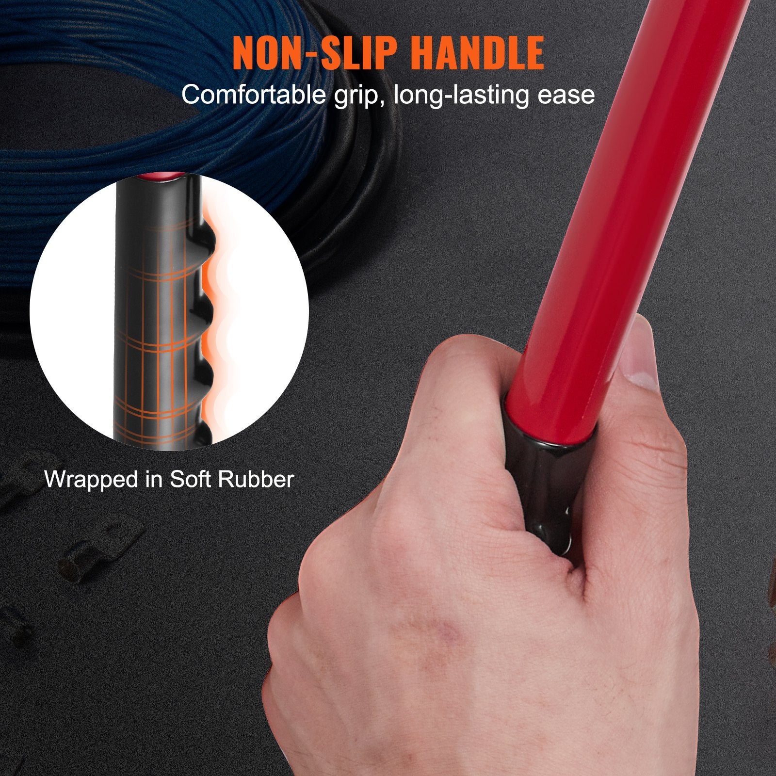 Battery Cable Lug Crimping Tool, 10-1/0AWG Aluminum Terminal Battery Lug Crimper, with 60PCS Aluminum Ring V952-DLYJQTLDL1010SBO2V0