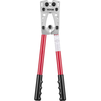 Battery Cable Lug Crimping Tool, 10-1/0AWG Aluminum Terminal Battery Lug Crimper, with 60PCS Aluminum Ring V952-DLYJQTLDL1010SBO2V0