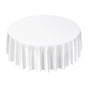 White Round Tablecloths 2 Pack, 120 Inches in Diameter, Stain- & Wrinkle- Resistant, Machine Washable Table V952-DLZB120YCBS2JJVKT001V0